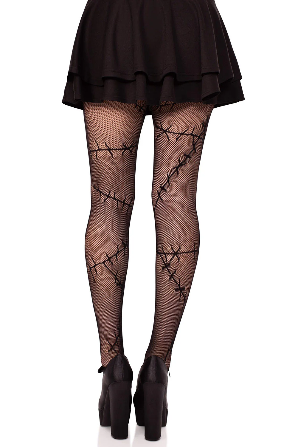 Stitched Up Net Tights - Image 3