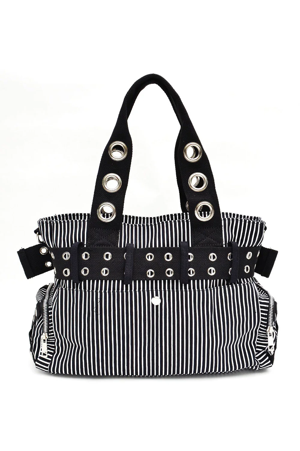 Strange Stripes Handbag [BLACK/WHITE] - Image 4