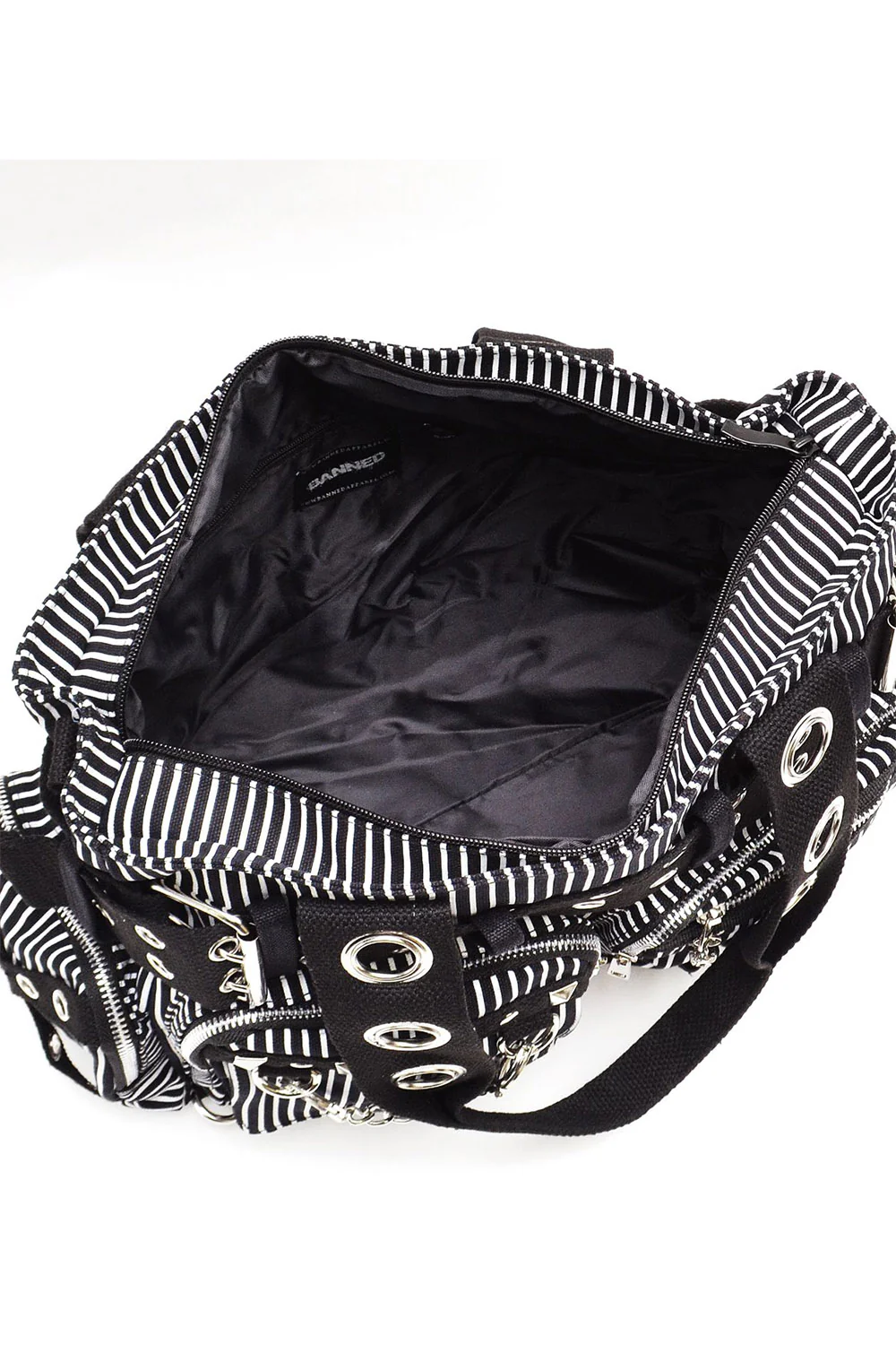 Strange Stripes Handbag [BLACK/WHITE] - Image 5