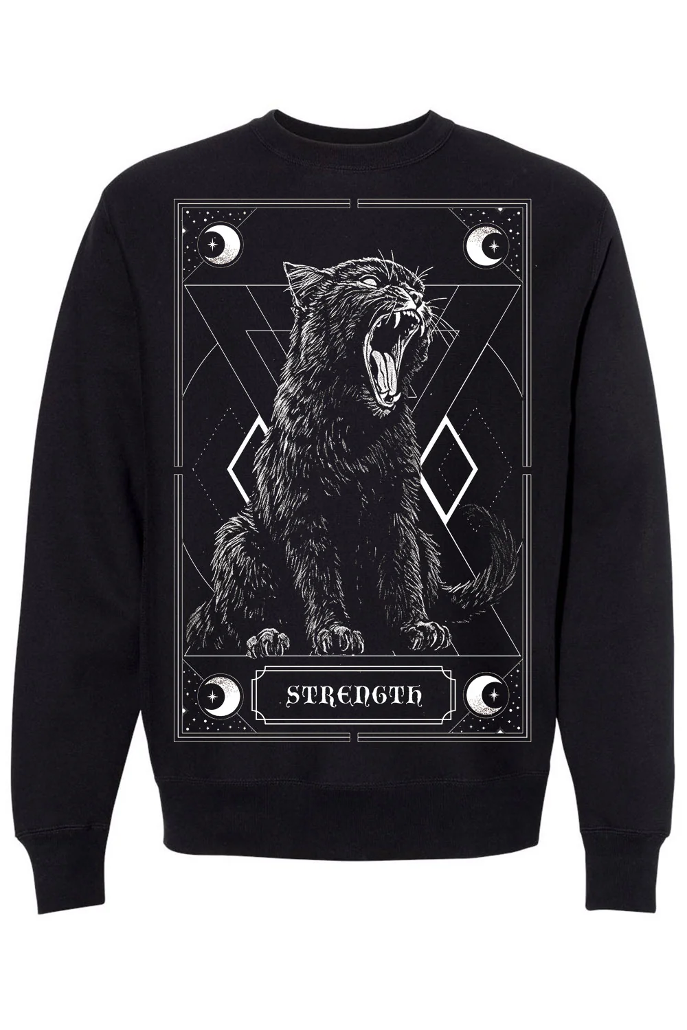 Strength Kitty Tarot Sweatshirt - Image 3