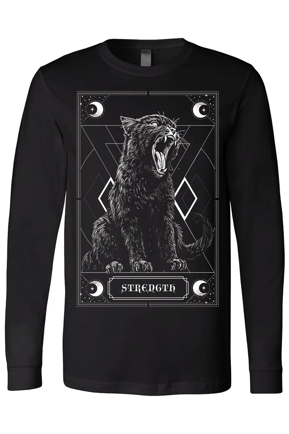 Strength Kitty Tarot T-shirt - Image 5