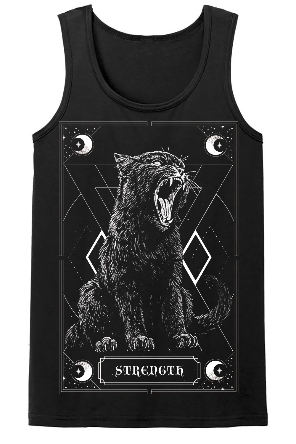 Strength Kitty Tarot T-shirt - Image 6