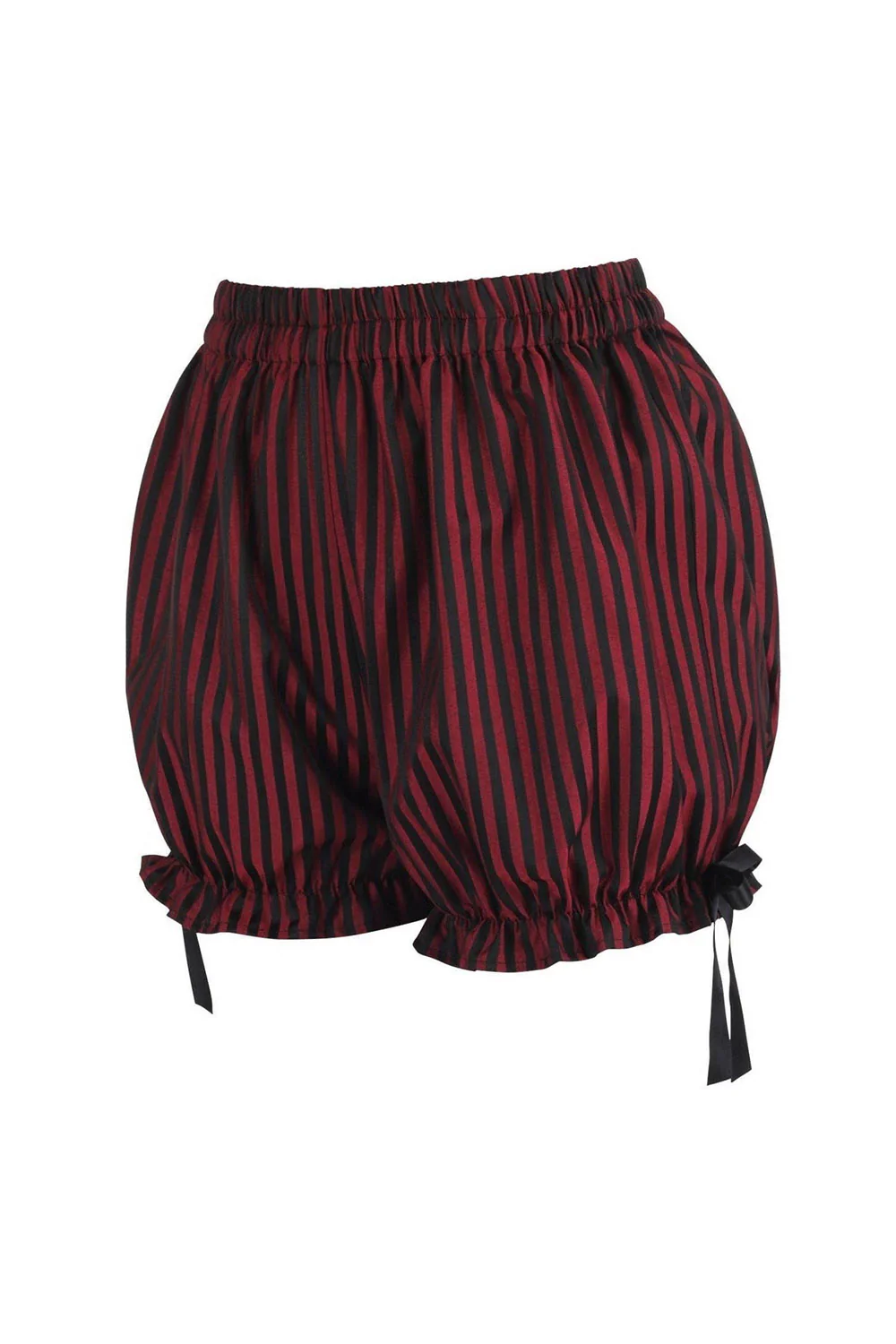Striped Brocade Bloomers [Red/Black] - Image 2