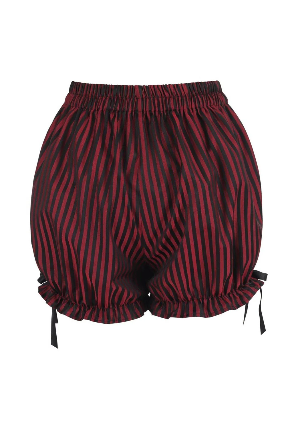 Striped Brocade Bloomers [Red/Black] - Image 3