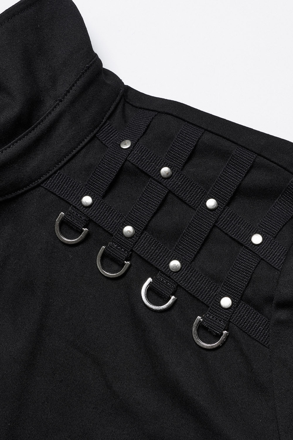 Studded Long Sleeve Skull Button Up Shirt - Image 8
