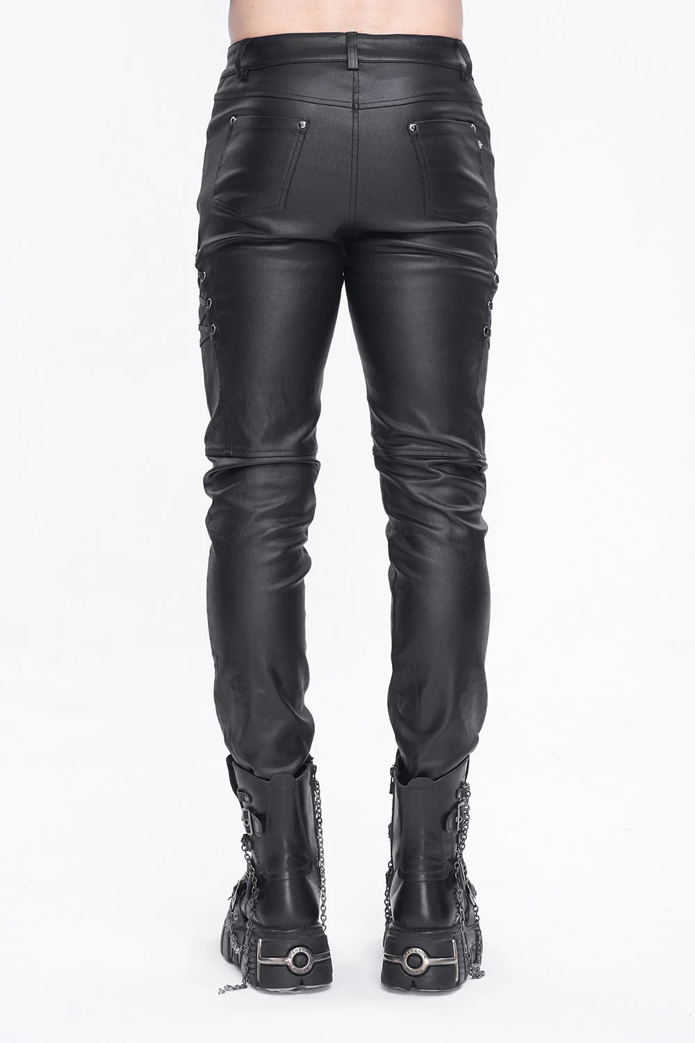 Studded Vegan Leather Pants - Image 6