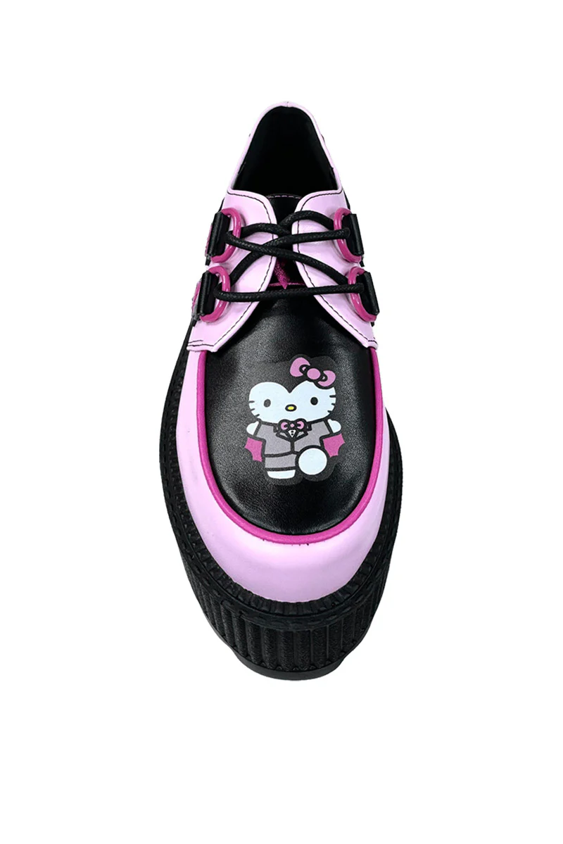 Super Kreep Drac Hello Kitty Platform Shoes [Pink/Black] [NO RESTOCKS] - Image 4