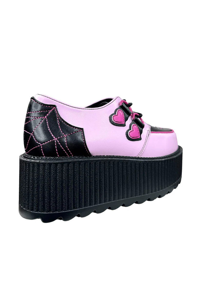Super Kreep Drac Hello Kitty Platform Shoes [Pink/Black] [NO RESTOCKS] - Image 7