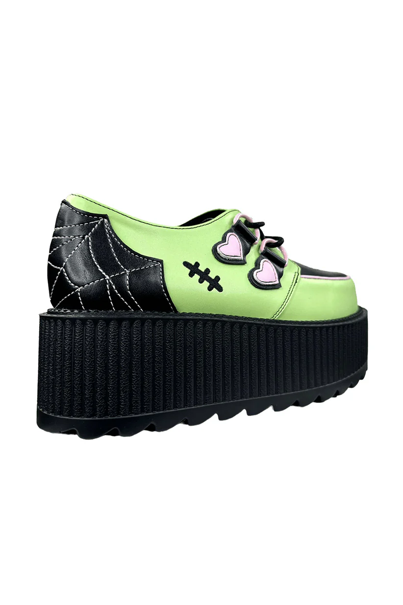 Super Kreep Frankie Hello Kitty Platforms [Green/Black] [NO RESTOCKS] - Image 7