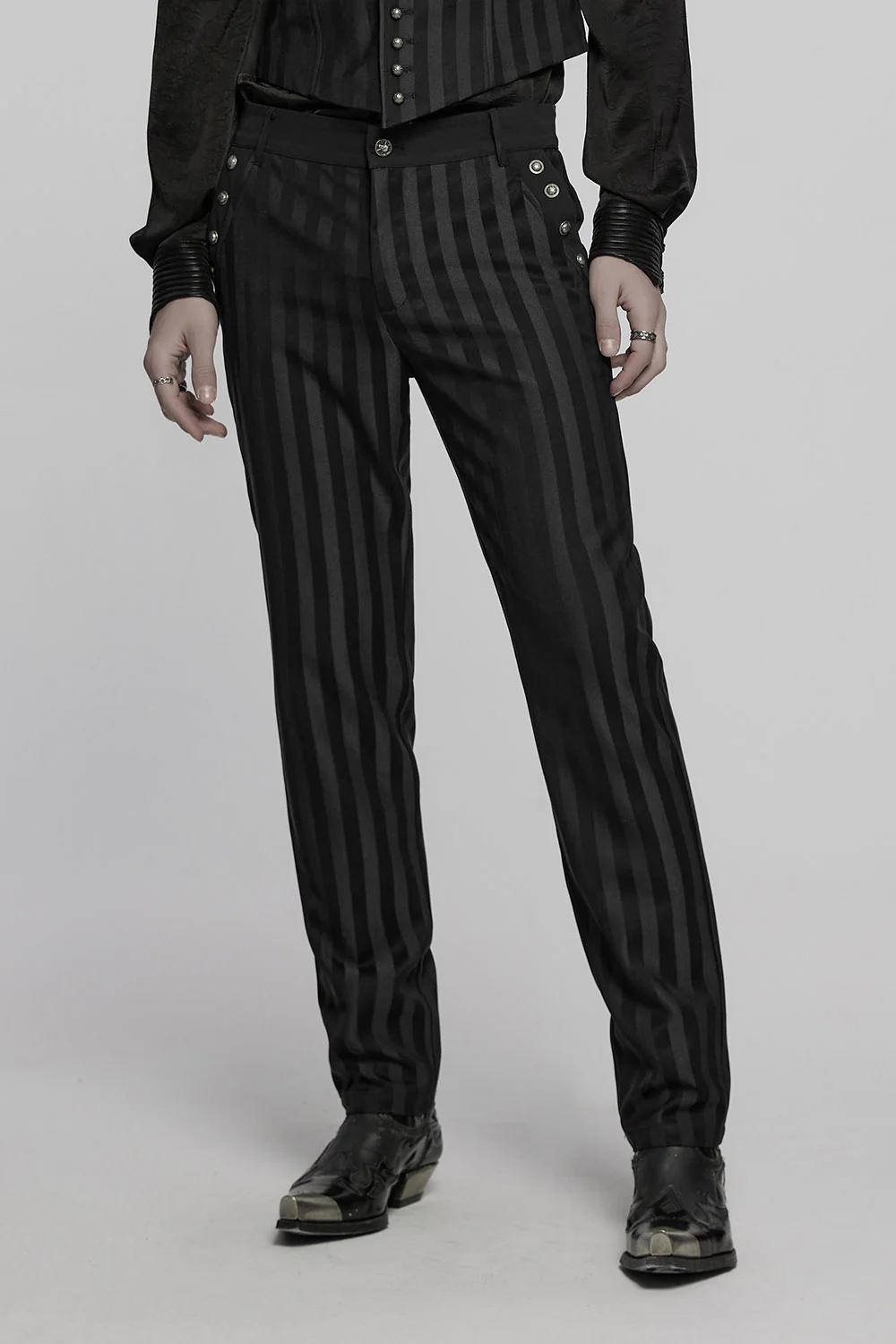 Sweeney Striped Trousers [Black] - Image 4