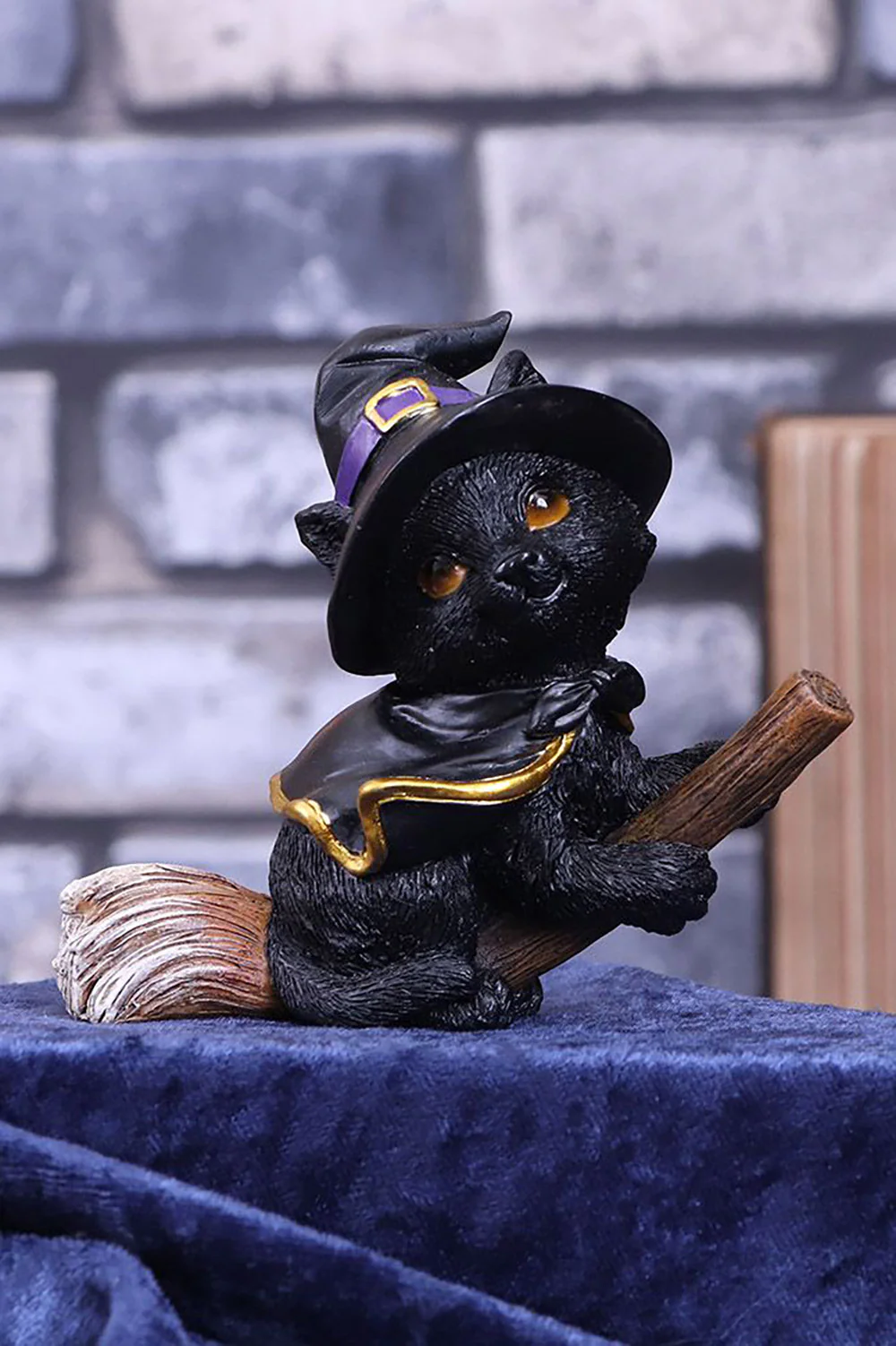 Tabitha Cat on a Broomstick Figurine - Image 2