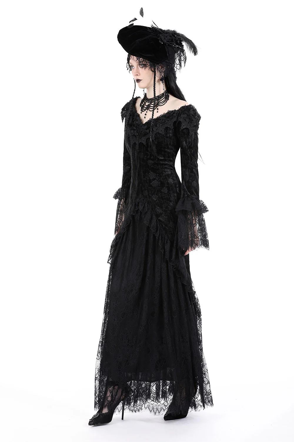 Tale as Old as Time Gothic Maxi Dress - Image 3
