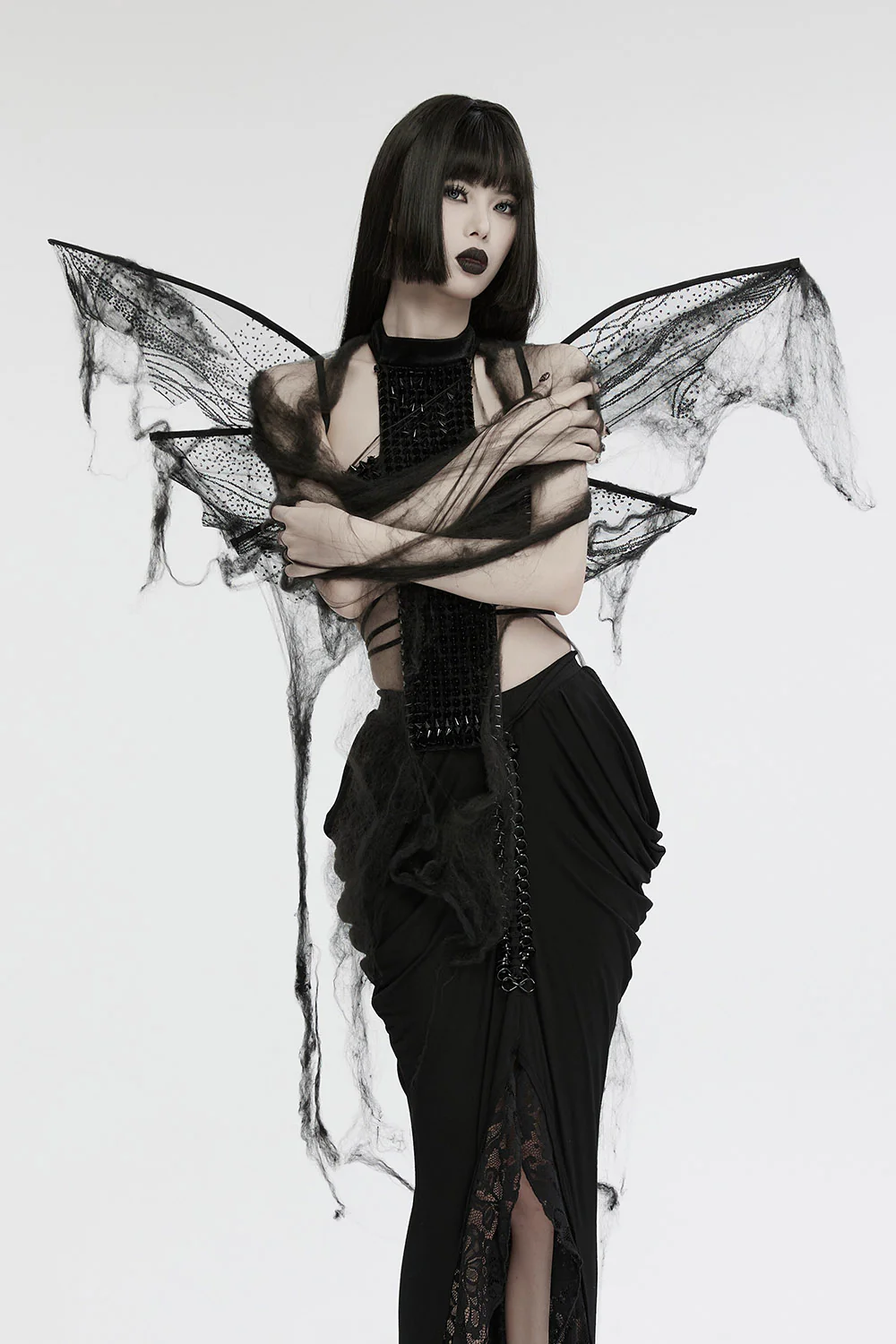 Tattered Dark Fairy Wings
