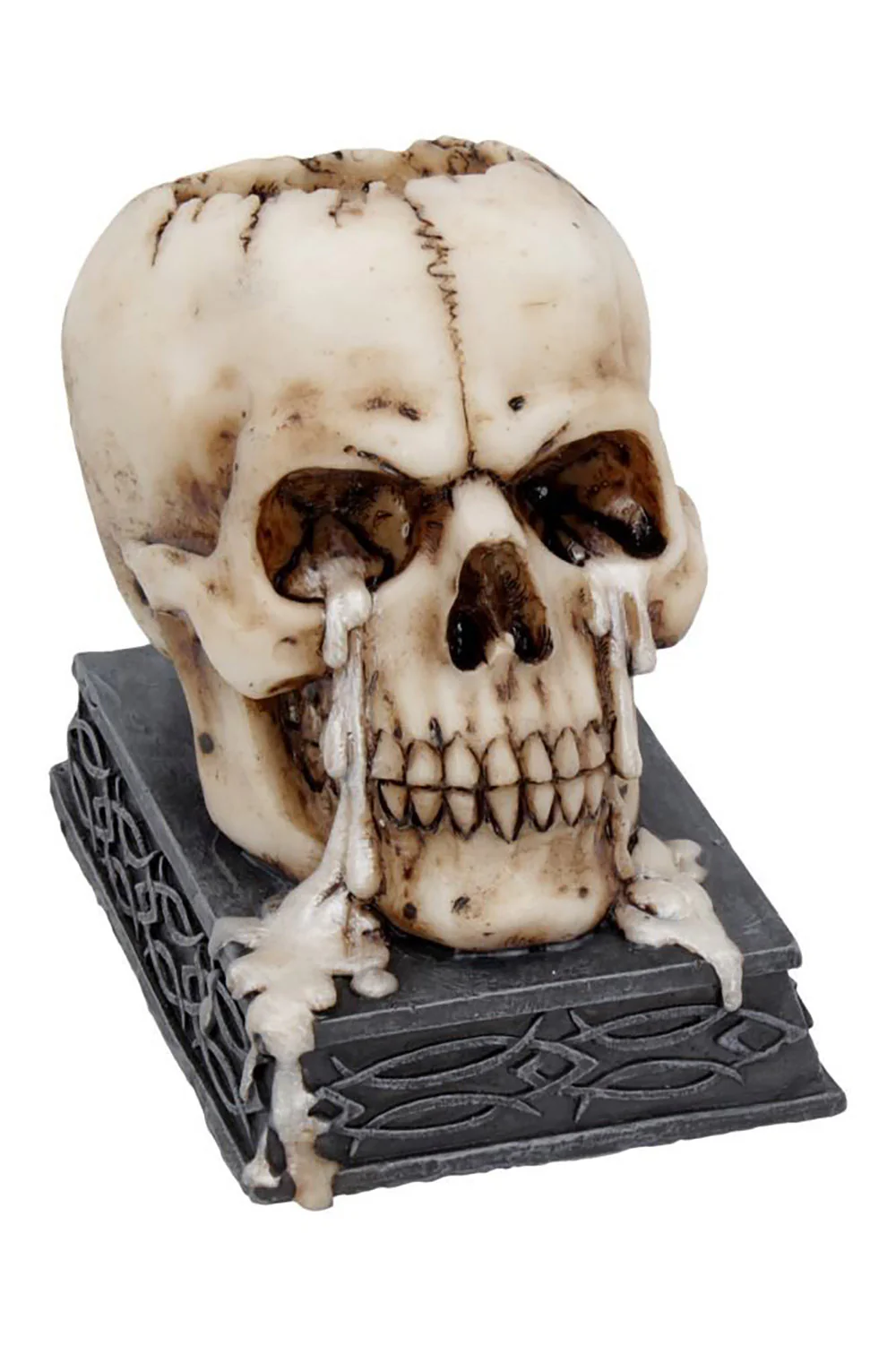 Tears of Time Wax Tears Tealight Holding Skull - Image 3
