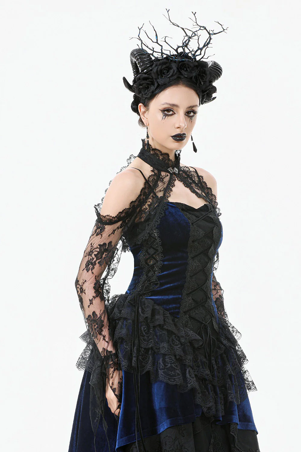 Tempest Long Sleeve Lace Shrug - Image 2