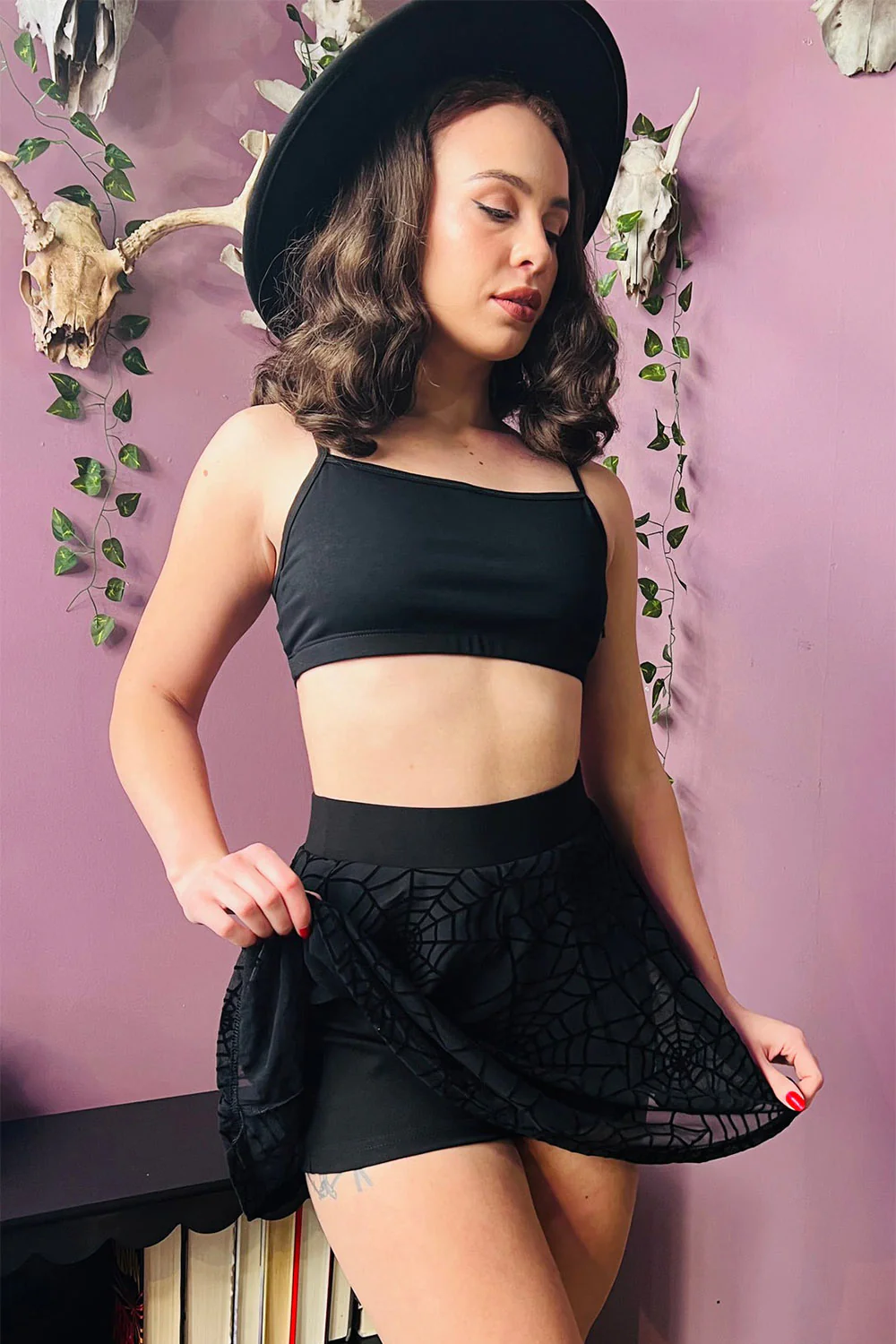 The Morbid Mini Skort [Webs] - Image 2