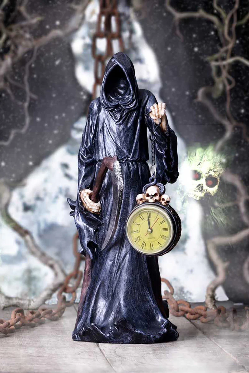 The Reaping Clock Sculpture