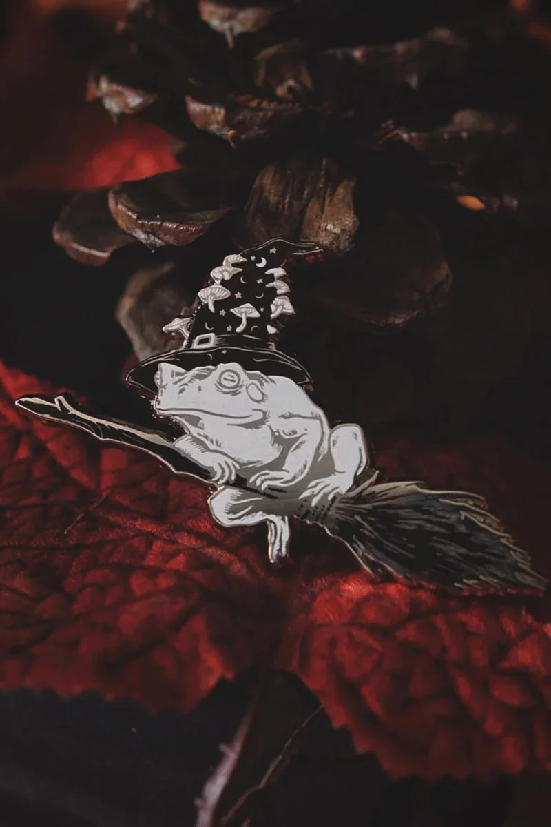 The Sticky Witch Toad Enamel Pin