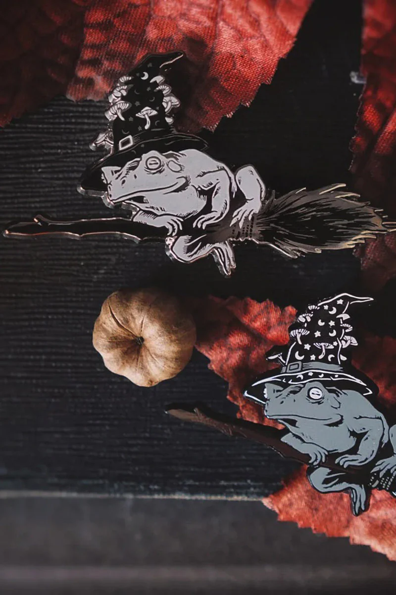 The Sticky Witch Toad Enamel Pin - Image 2