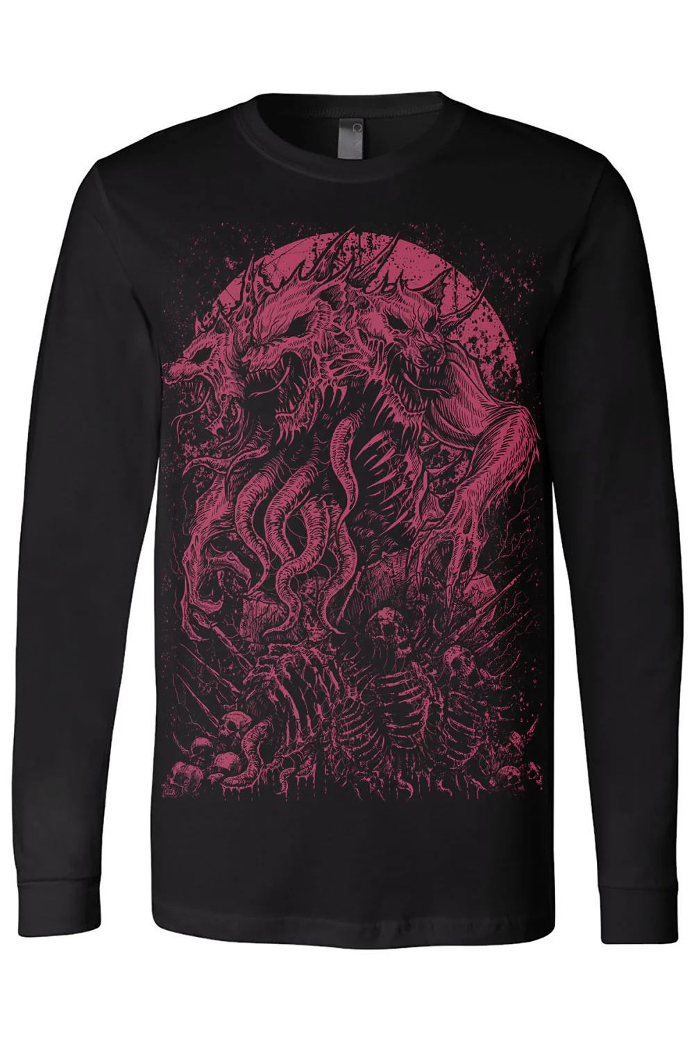 Three-Headed Werewolf T-shirt [WINE RED] - Image 6
