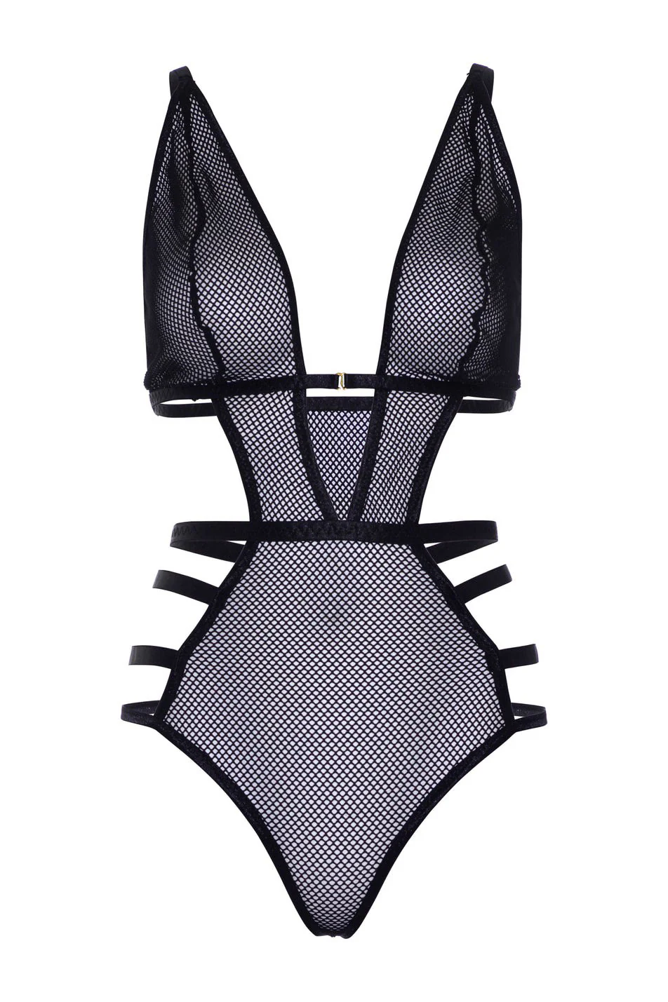 Tied Down Fishnet Bodysuit - Image 3