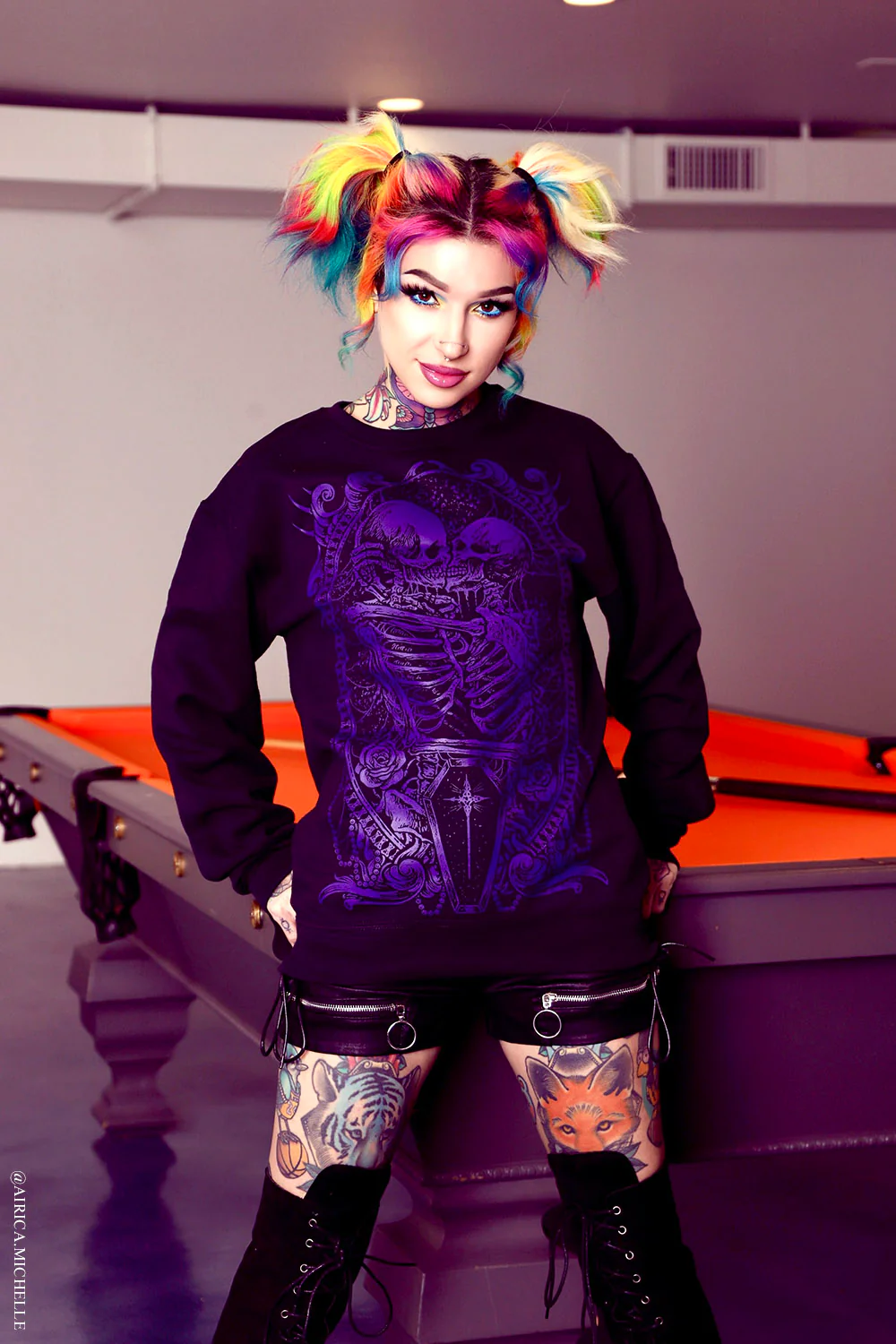 Til Death Do Us Part Sweatshirt [PURPLE] - Image 2