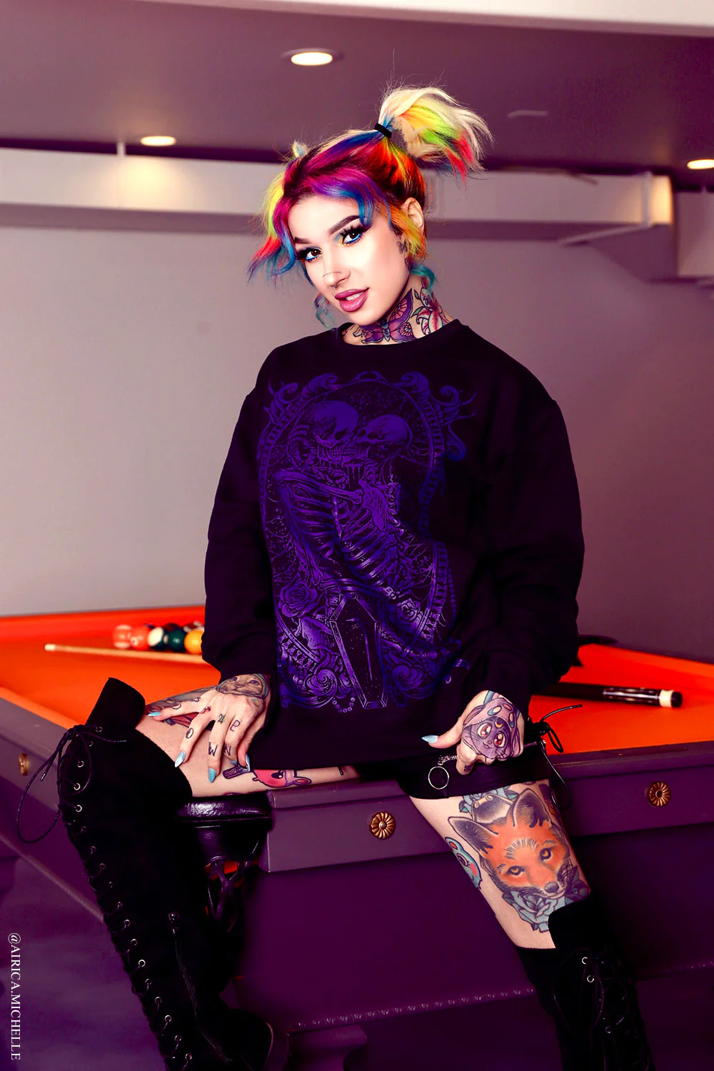 Til Death Do Us Part Sweatshirt [PURPLE] - Image 3