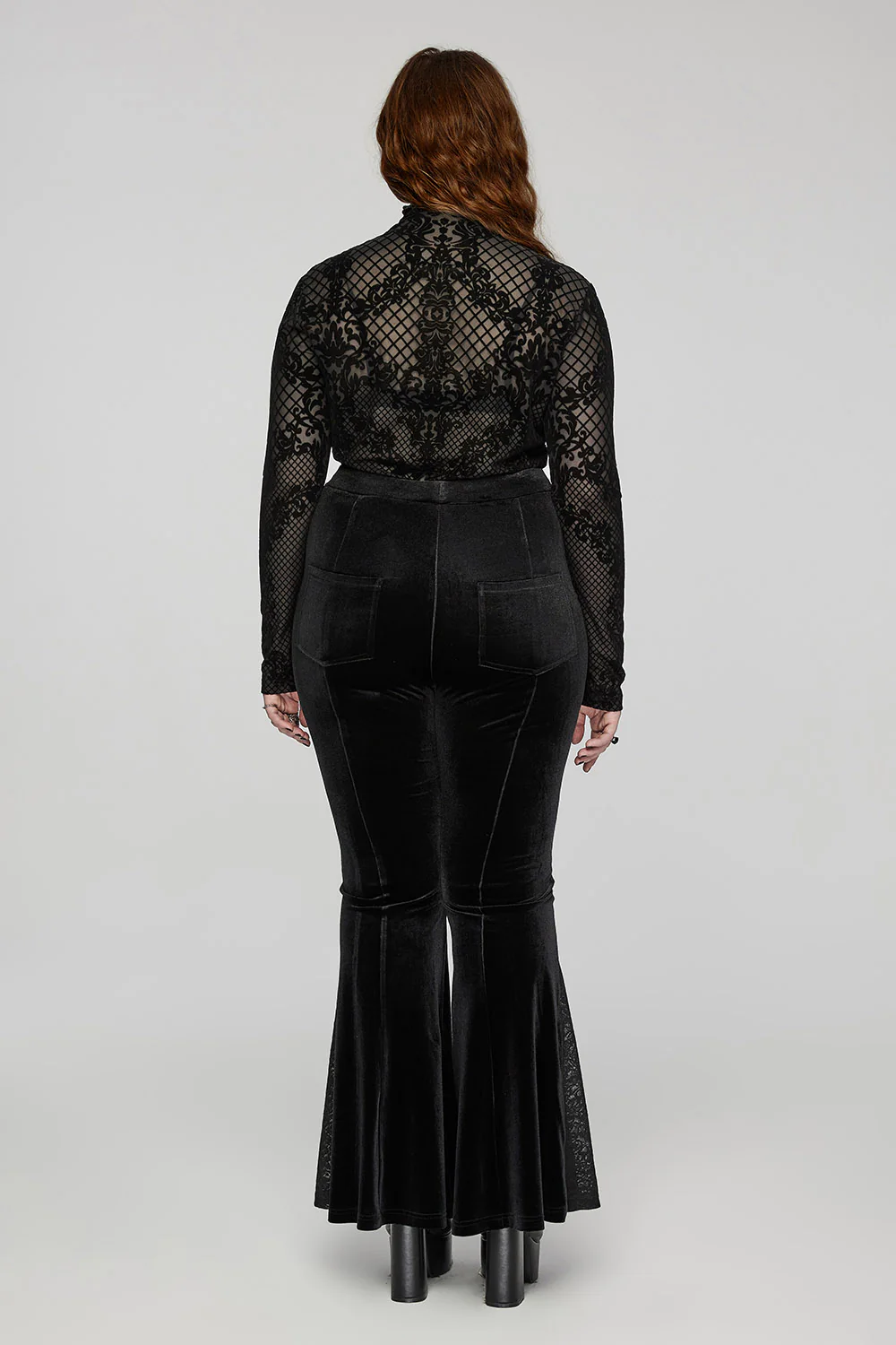 Till Death Flocked Mesh Top [Plus Size] - Image 6