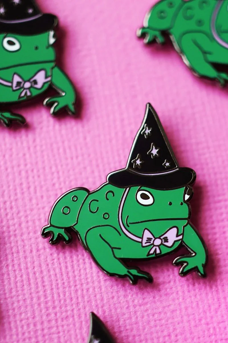 Toad Witch Enamel Pin - Image 2