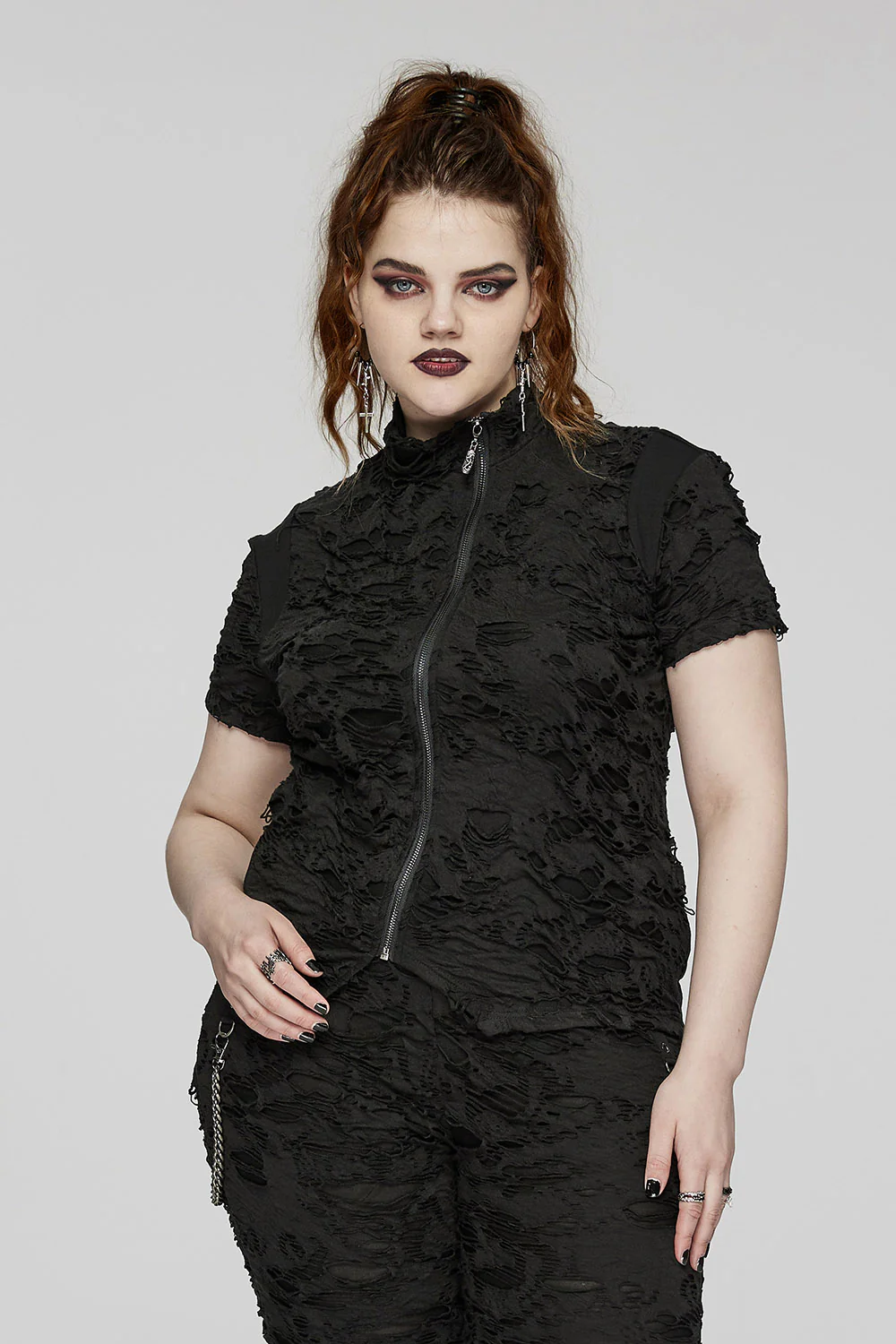 Tomb Raider Apocalyptic Turtleneck Top [Plus Size]