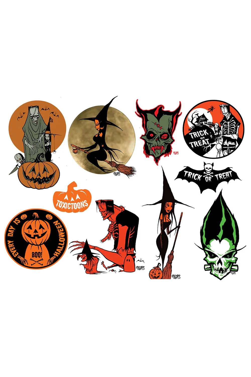 Toxic Toons Sticker Pack [9 Count] - Image 2