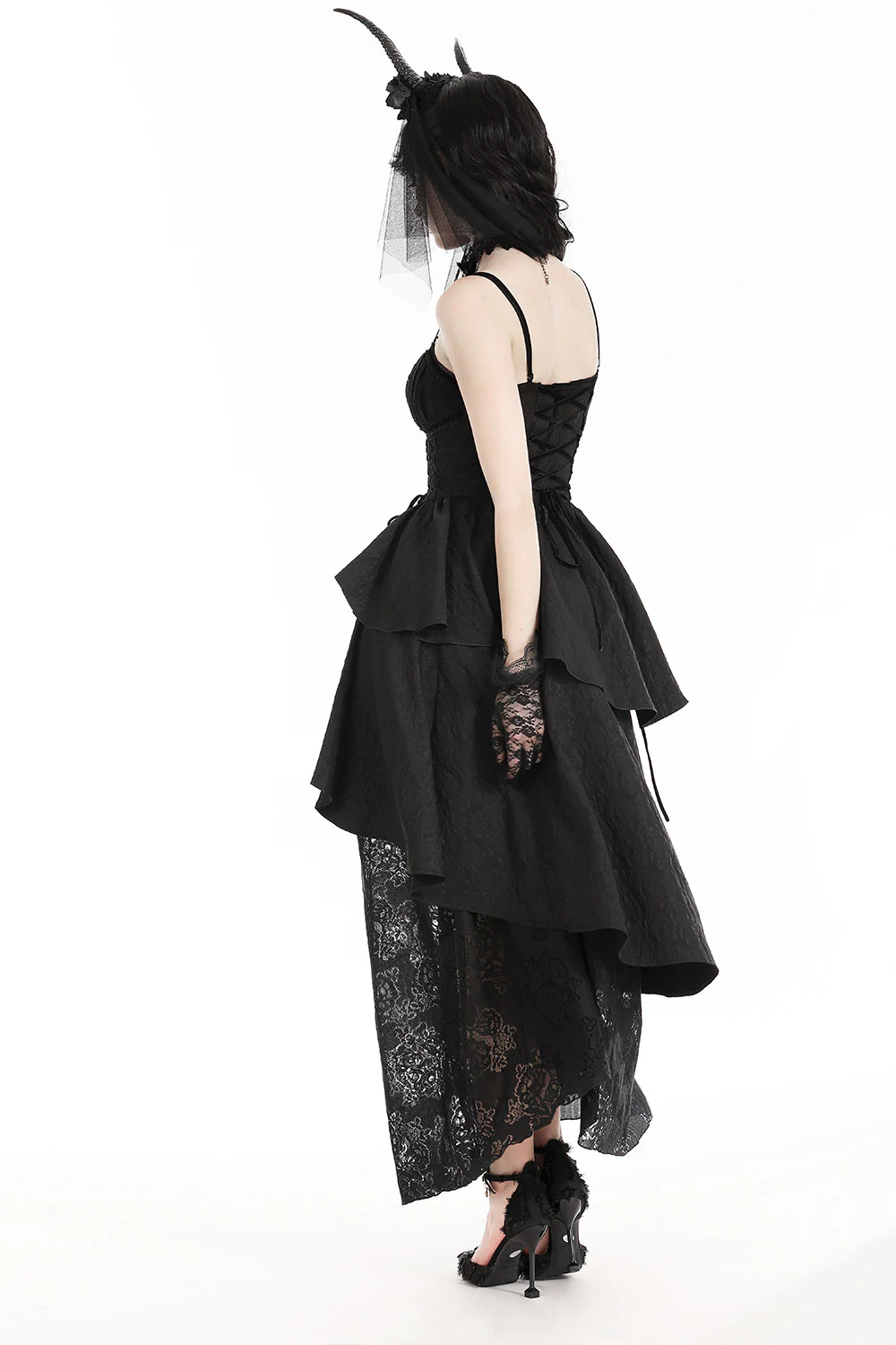 Trad Goth Lace Dress - Image 4