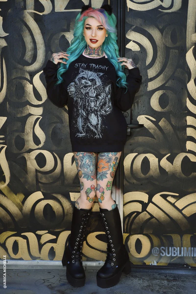 Trash Raccoon Sweatshirt - Image 2