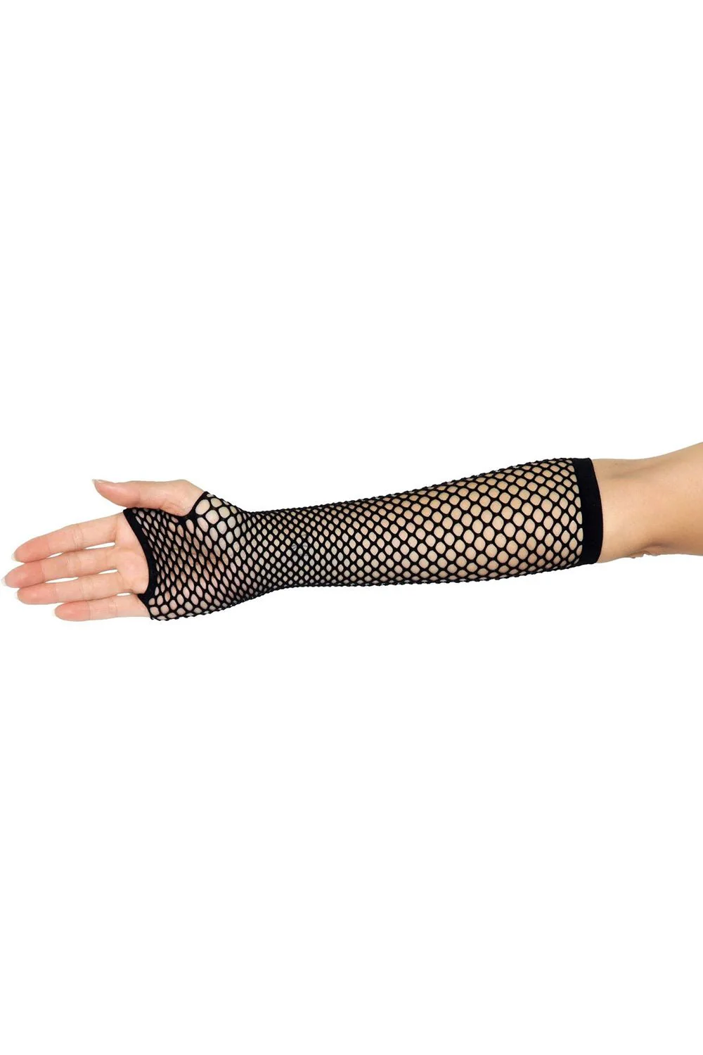 Fishnet Fingerless Gloves - Image 5