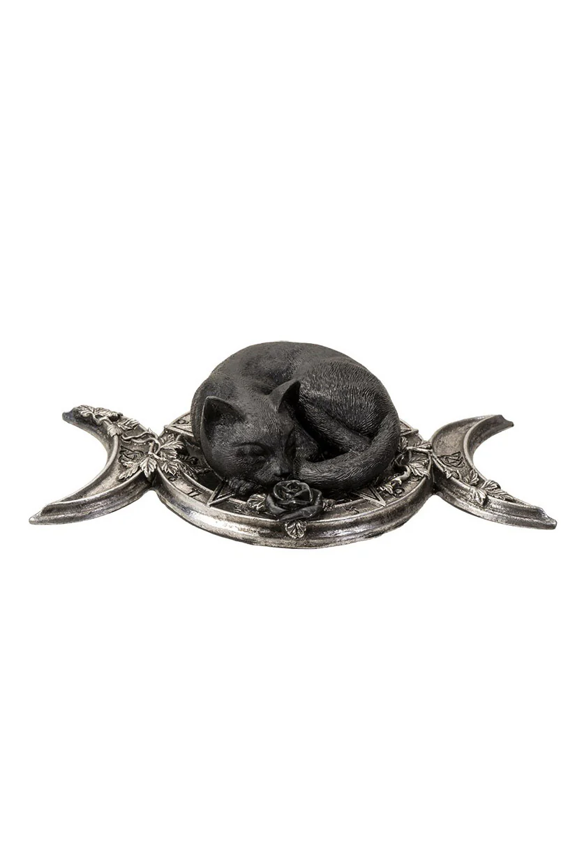 Triple Moon Black Cat Ornament