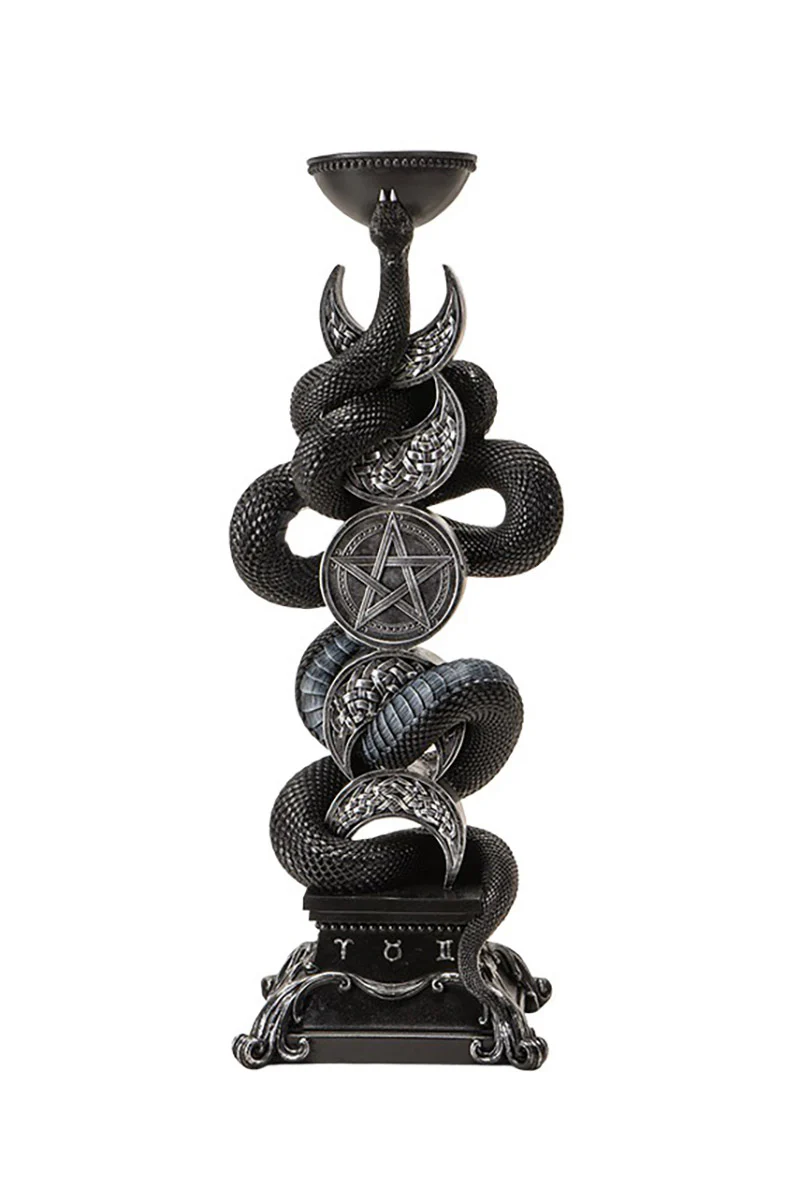 Triple Moon With Snake Candle Holder - Image 2