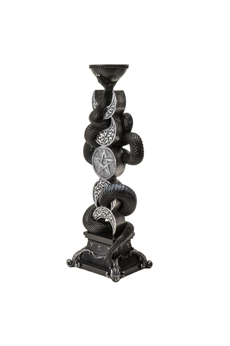 Triple Moon With Snake Candle Holder - Image 3