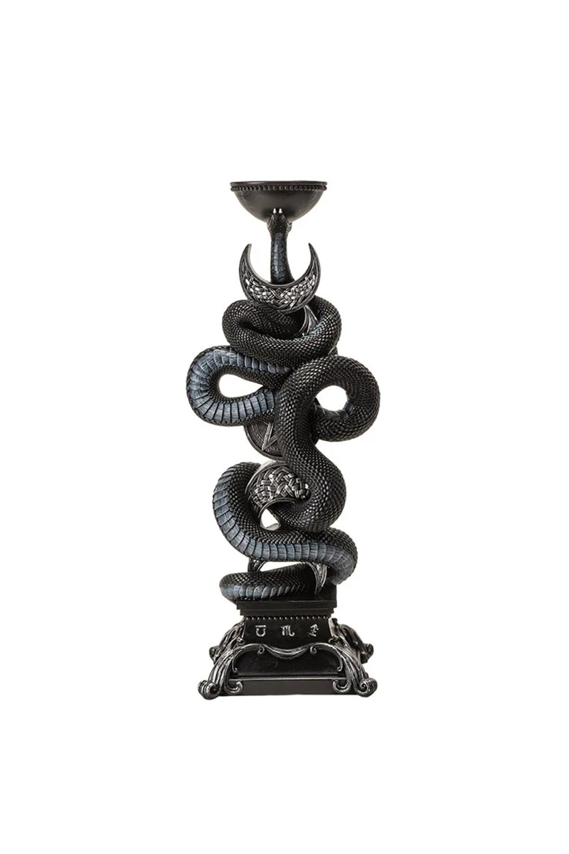 Triple Moon With Snake Candle Holder - Image 4