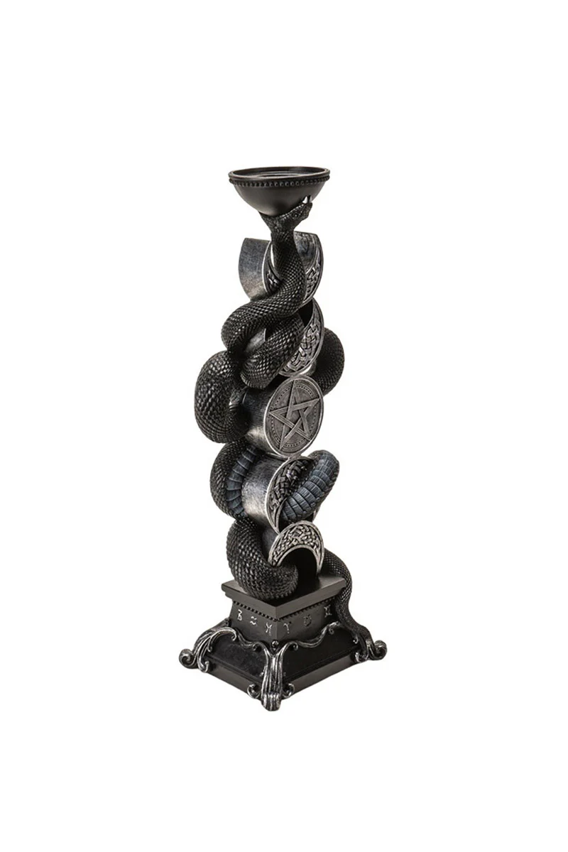 Triple Moon With Snake Candle Holder - Image 5