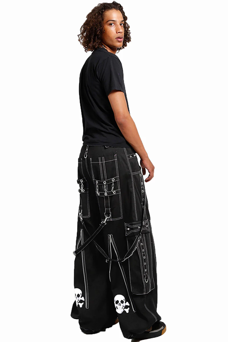 Tripp Back Up Skull Pants [Black/White] - Image 4