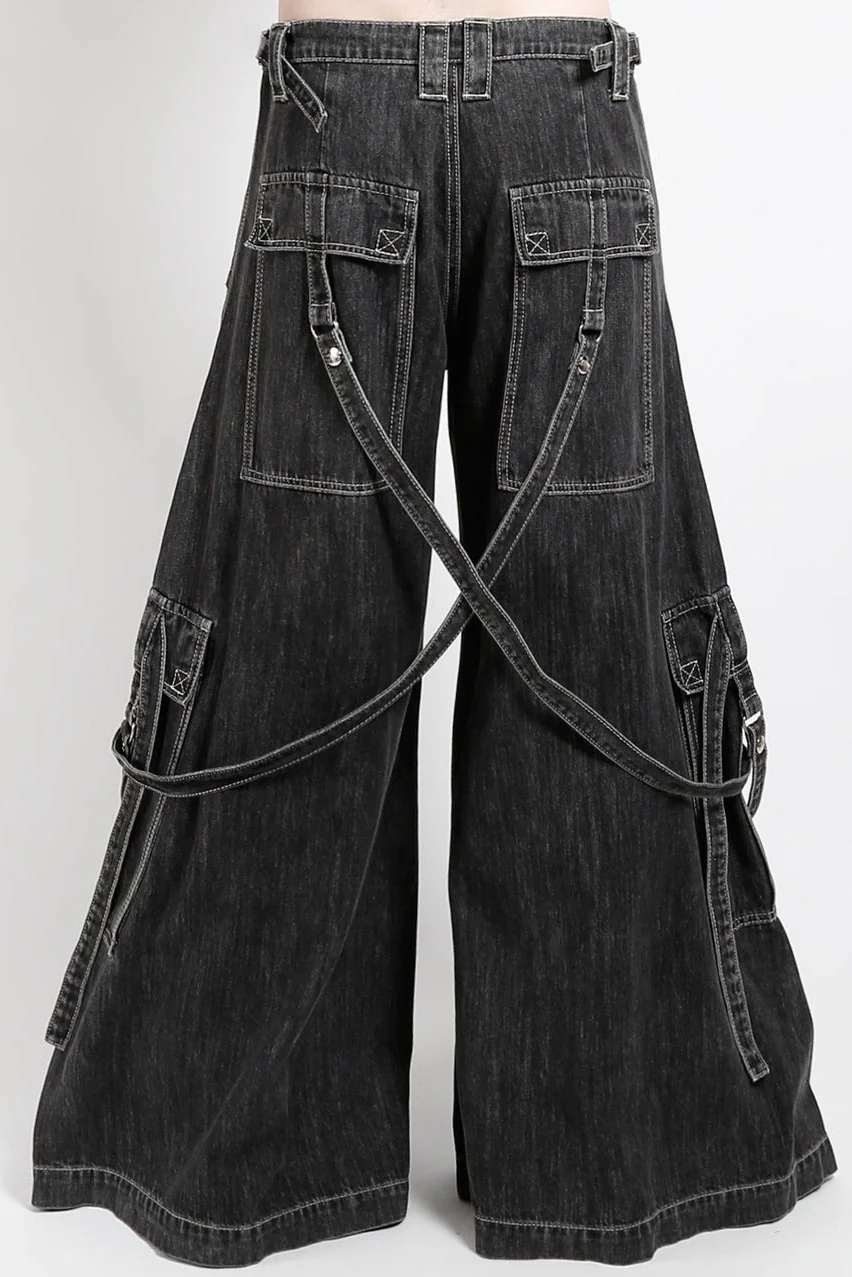 Tripp NYC Gothic Raver Pants [BLACK DENIM] - Image 3