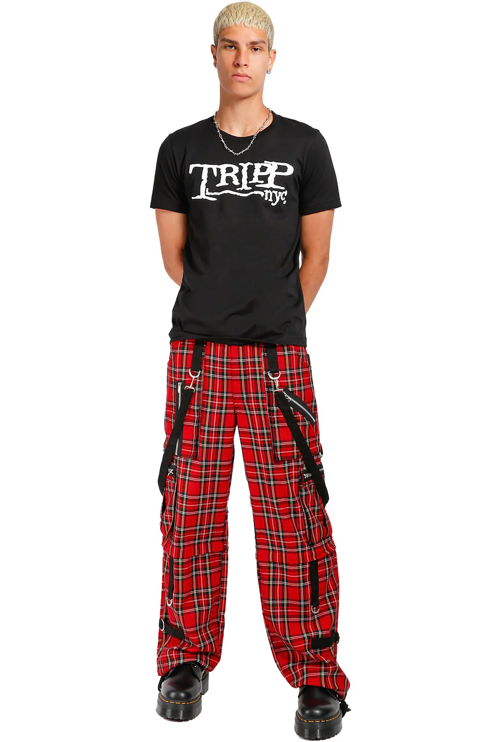 Tripp NYC Clash Pants [Red Plaid] - Image 14