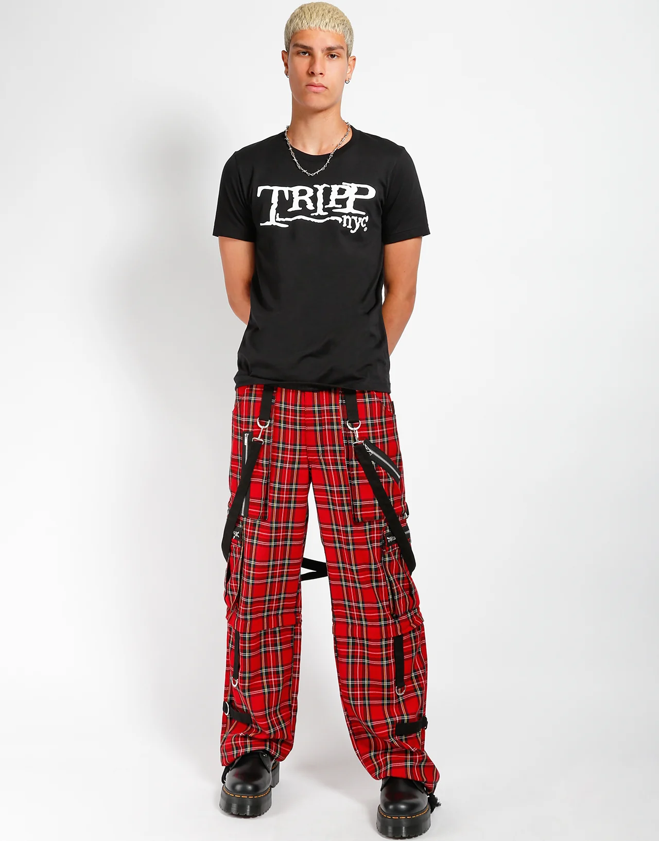Tripp NYC Clash Pants [Red Plaid] - Image 2