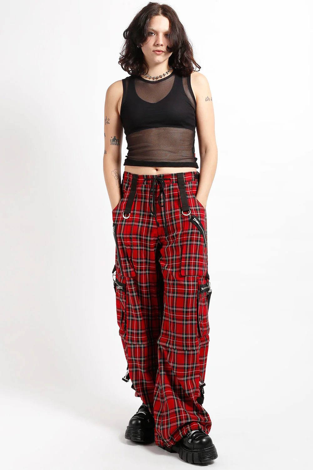 Tripp NYC Clash Pants [Red Plaid] - Image 9