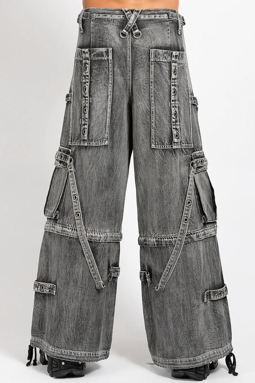 Tripp NYC Denim Power Street Pants [FOG WASH] - Image 4