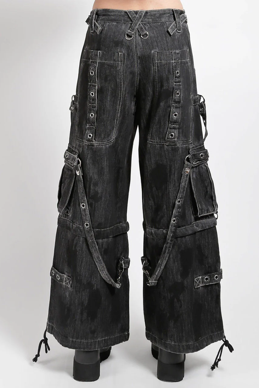 Tripp NYC Denim Strap Pants [Black Ink Wash] - Image 9