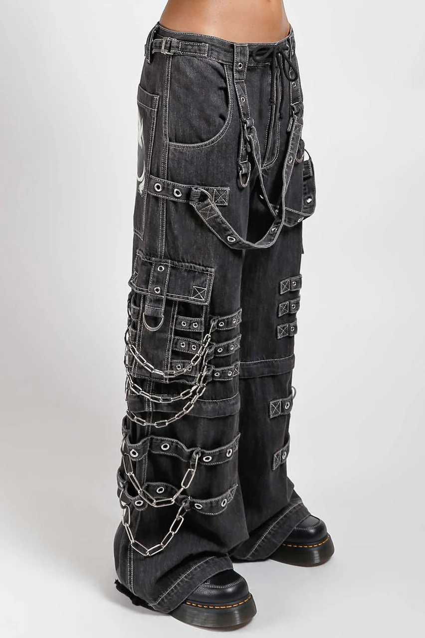Tripp NYC Devil Skull Pants [Black Denim] - Image 5