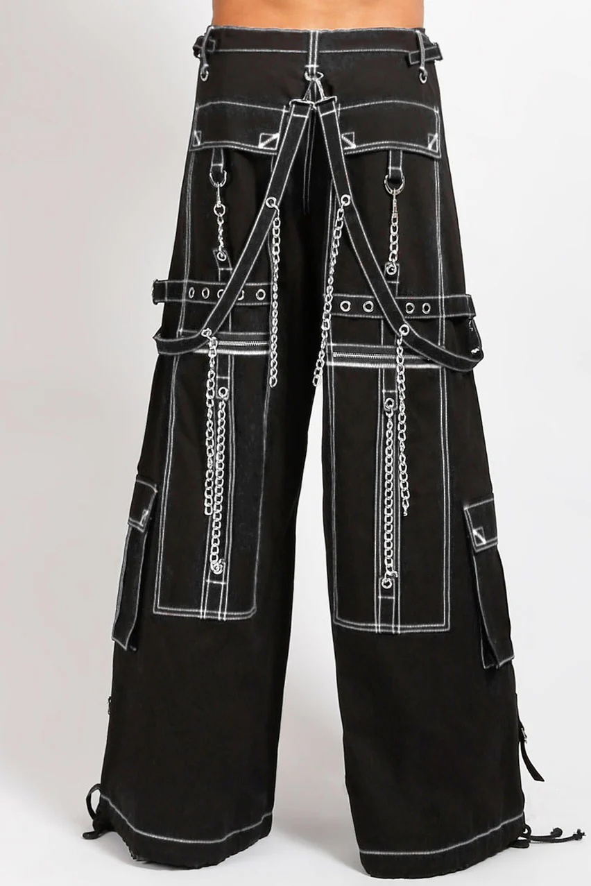 Tripp NYC Doom Skull Pants [BLACK/WHITE] - Image 3