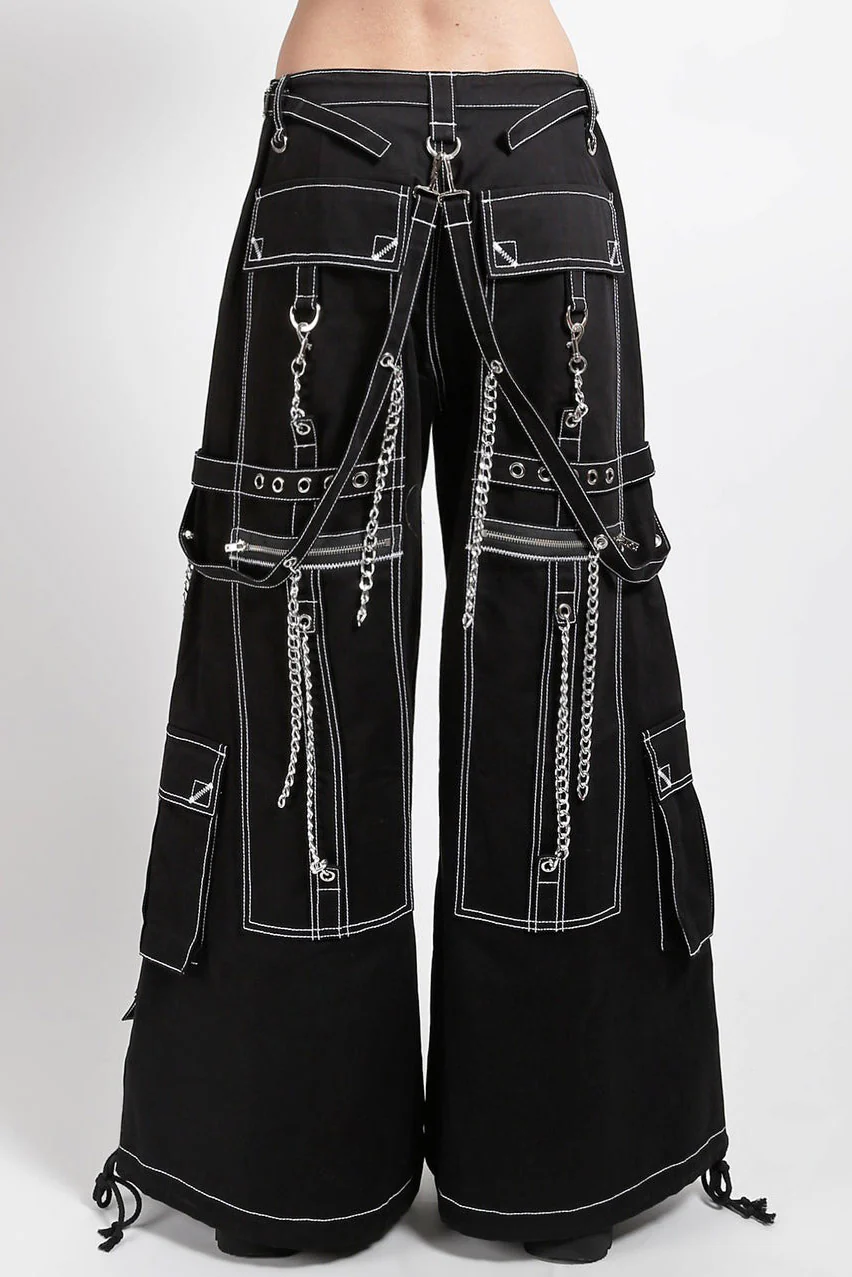 Tripp NYC Doom Skull Pants [BLACK/WHITE] - Image 8