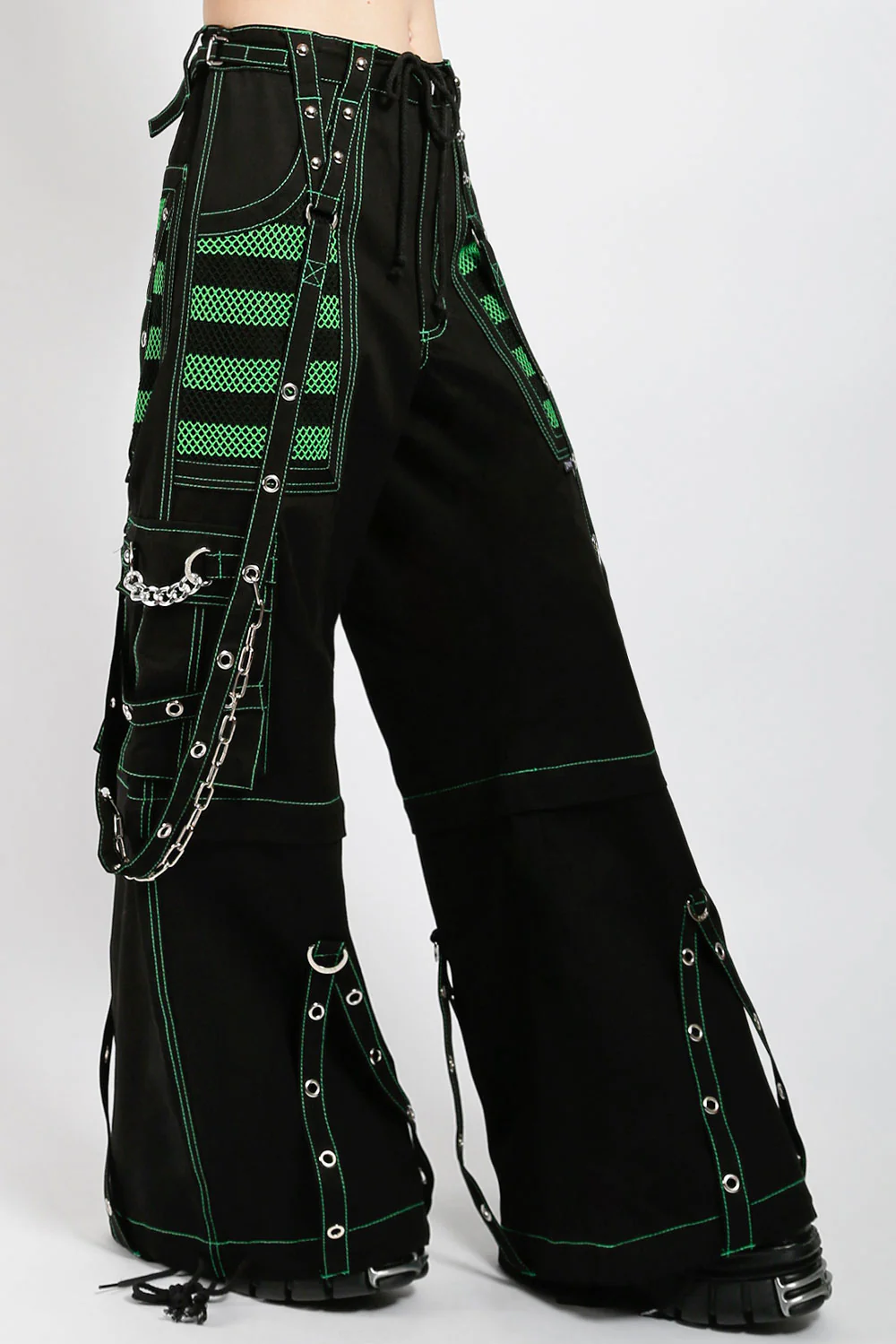 Tripp NYC Electro Pants [Black/Green] - Image 7